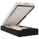  Ottoman sengeramme uten madrass svart Single kunstskinn 8721158456144