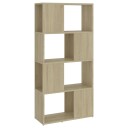 vidaXL Bokhylle/romdeler sonoma eik 60x24x124,5 cm sponplate