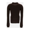 ROTATE Knitted Polo Top   Brown   S
