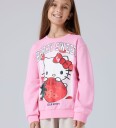 Name It Collegegenser   NkfAfikim   Hello Kitty   Rosa Drikke   Name It   9 10 år (134 140)   Collegegenser Hvit Rød Svart