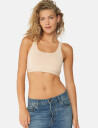 Danish Endurance Women"s Organic Cotton Bralette - Beige - XL