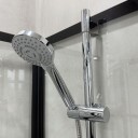 Bathlife Betrakta dusjkabinett, 90x70 cm, sort matt/klart glass
