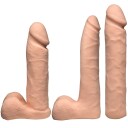 Doc Johnson Vac-U-Lock Dual Density Strap-On Experienced Sett - Beige         - Beige