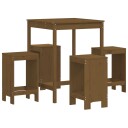  Hagebarsett 5 deler honningbrun heltre furu 3157742