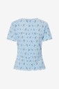 pieces   Topp pcFlora SS O neck Jrs Msa BC   Blå