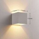 Lindby LED-gipslampe Kay med up-/downlight
