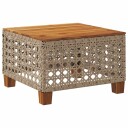  Hagebord beige 55x55x36 cm polyrotting og akasie