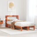  Sengeramme uten madrass voksbrun 75x190 cm heltre furu 3306512