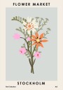 Flower Market Stockholm Plakat Plakat / 30x40cm