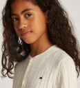 Tommy Hilfiger Cardigan   Strikk   Mini Kabel   Ivory Petal   Tommy Hilfiger   8 år 128   Cardigan   Hvit