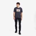 Revolutionrace Easy Graphic T shirt Herre Anthracite L Herre Overdeler T skjorter