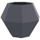 vidaXL Plantekassed Antrasitt 75 x 75 x 60 cm Stål