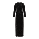 Adalyn Dress Black M Velour maxi dress