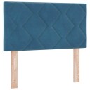  Hodegavl Diamantblokker Design Mørkeblå 80 cm Fløyel