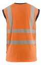 Blåkläder 357510135389XXL/3XL Linskjorte varsel oransje/marineblå Oransje/marineblå Klær