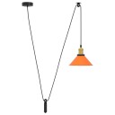  Høydejusterbar E27 Glans Oransje Ø 22cm Metall