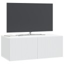  Vegghengt TV skap Hvit 78,5 x 41 x 30 cm Konstruert tre