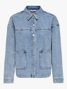 Only Ferbie Long Sleeve Denim Shacket Denim S