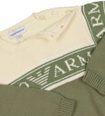 Giorgio Armani Emporio Armani Genser Strikk Fantasia Verde m. Hvit Emporio Armani 9 md Genser Grønn