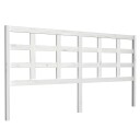  Sengegavl hvit 185,5x4x100 cm heltre furu