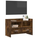  TV skap 71,5 x 33 x 47 cm Røkt Eik Konstruert tre