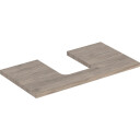 GEBERIT ONE bordplate 900x470x30mm utskjæring i midten for høy kompakt kum