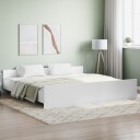 vidaXL Sengeramme med hode- og fotgavl hvit 180x200 cm 8721012157248