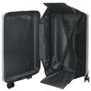  sammenleggbar koffert hard shell 28'' sølv 50x30x76 cm ABS