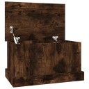 vidaXL Oppbevaringsboks røkt eik 50x30x28 cm konstruert tre