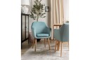 Matsalsstol Beliani Yorkville II Blått-Ljust Trä Light blue -