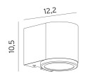 Mandal 1373 Vegglampe 3,9W LED Lys Ned Sort