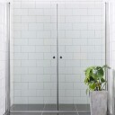 Dusjdør Bathlife Allsidig Rett Dør + Rett Dør Nisje