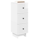 vidaXL Skuffeskap Høgglans hvit 33 x 34,5 x 90 cm Konstruert tre