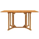 vidaXL Sammenleggbart sommerfuglbord for hage 150x90x75 cm heltre teak