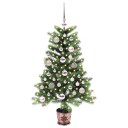  Juletre med 150 LED med stativ grønn 90 cm PE