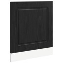 vidaXL Oppvaskmaskin-panel Kalmar Svart Eik 60 x 1,5 x 57 cm