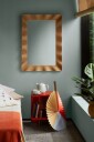 Broste Copenhagen Wavy speil 70 x 100 cm Natural brown