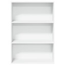 Bokhylle hvit 80x30x114 cm konstruert tre