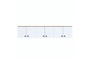 Jaibir Vegghylle 179,6x37,5 cm Brun/Hvit   Hanah Home