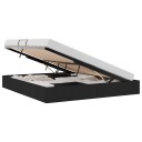  Seng med Oppbevaring med madrass Svart 180 x 200 cm stoff