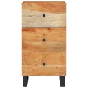 vidaXL Skjenk med 3 skuffer 40x33,5x75 cm heltre akasie