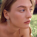 Maanesten Sabi Petit Earrings Sølv farge 37 mm