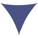 vidaXL Solseil blå 2x2x2 m 100 % polyester oxford