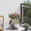 vidaXL Plantekassed 2 pcs sølv 50 x 50 x 40 cm Galvanisert Stål