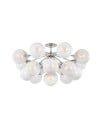 Cristol 43" Flush Mount Polished Nickel