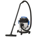 vidaXL Våt-/tørrstøvsuger 1200 W 20 L sølv