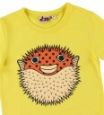 DYR T skjorte   Growl T   Lys Yellow m. Pinnsvinfisk   DYR   7 år (122)   T skjorte   Gul