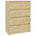 vidaXL Sideskap 60x36x84 cm heltre furu