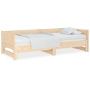 vidaXL Uttrekkbar dagseng heltre furu 2x(90x190) cm
