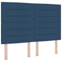  LED Hodegavl Linjer Design Blå 80 cm Stoff